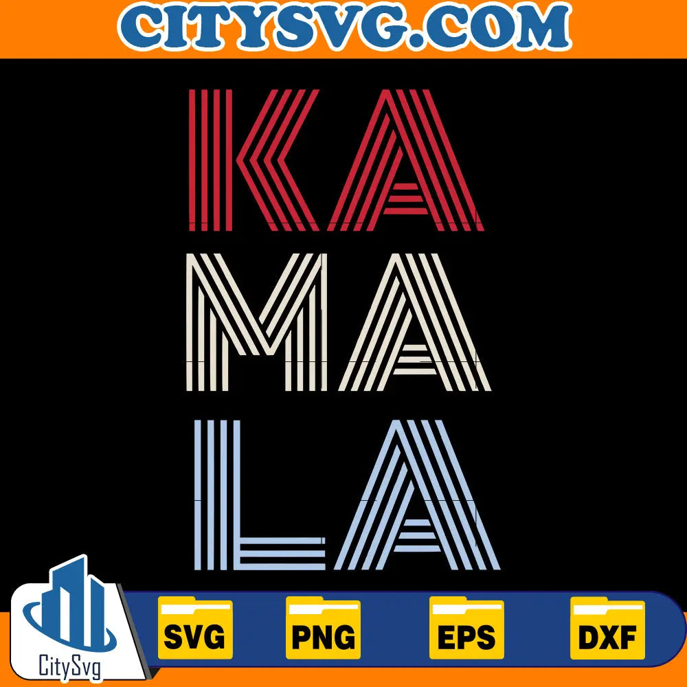 Kamal Harris Line Font Svg CitySvg