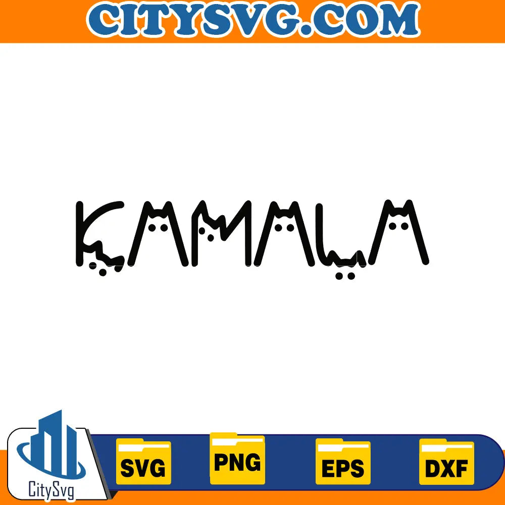 Kamala cat svg CitySvg