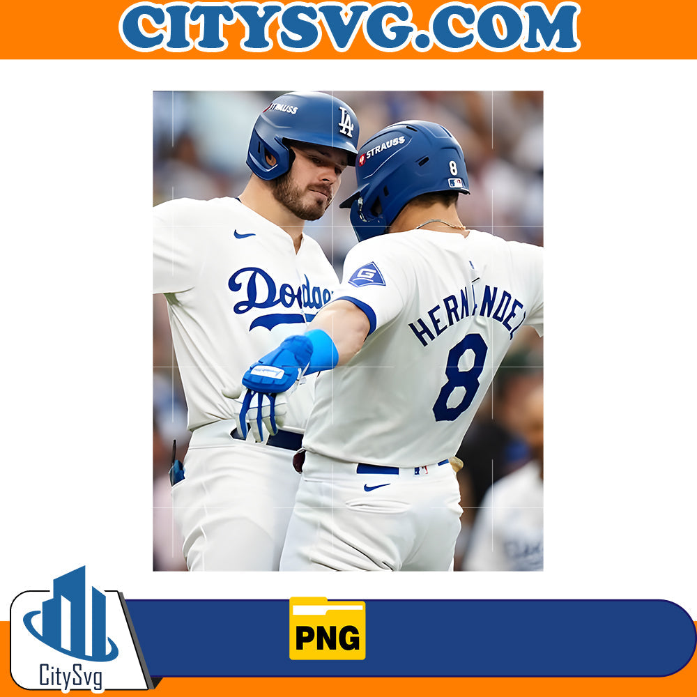 Kiké Hernandez And Gavin Lux Funny Celebration Png CitySvg