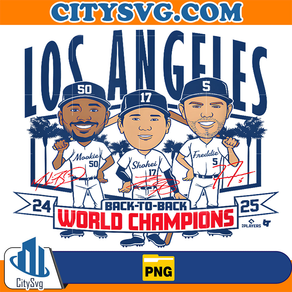 LA-Baseball-Back-to-Back-World-Champs-Caricatures-Png