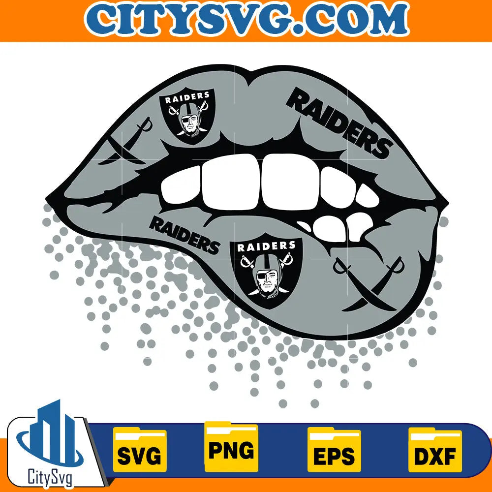 Lips Las Vegas Raiders Svg CitySvg