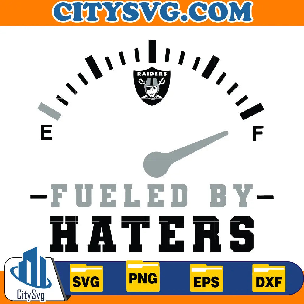 Fueled by Haters Las Vegas Raiders Svg CitySvg
