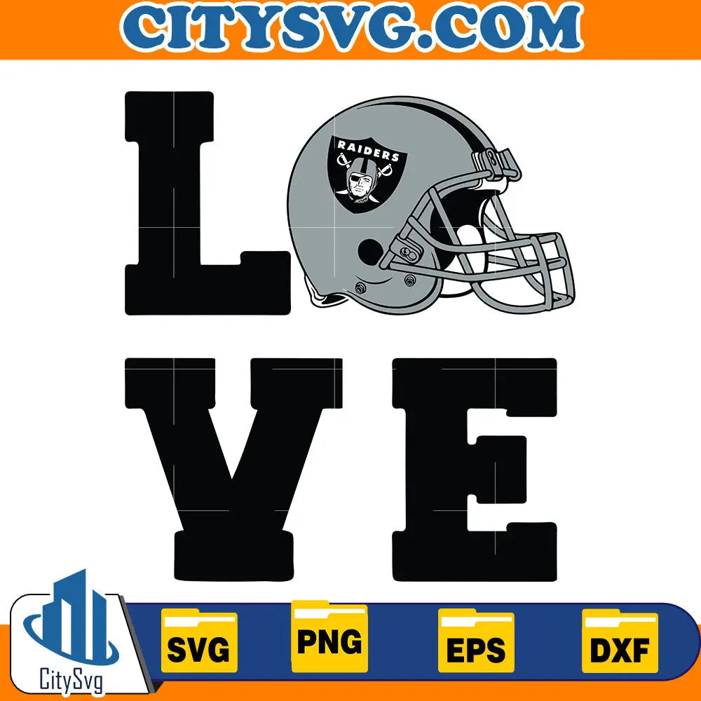 Love Las Vegas Raiders Svg CitySvg