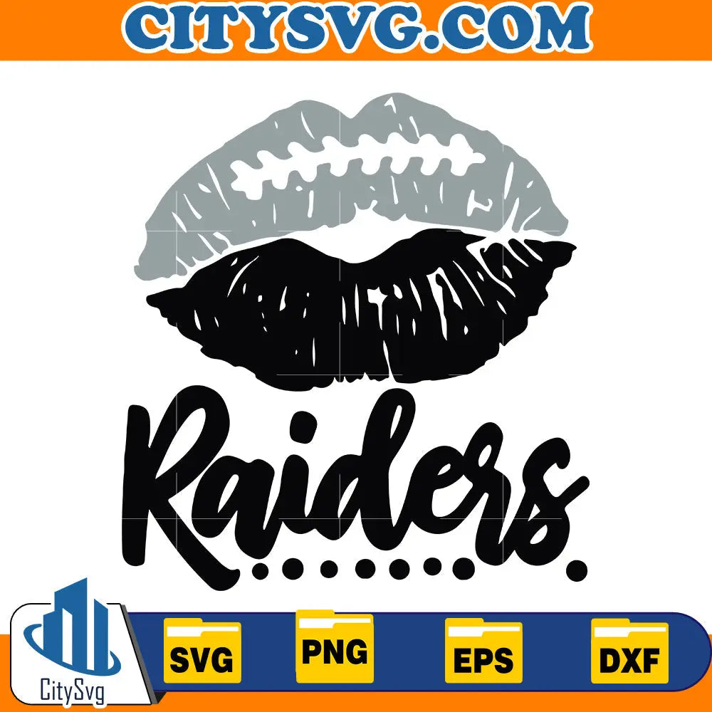 Lips Las Vegas Raiders Svg CitySvg