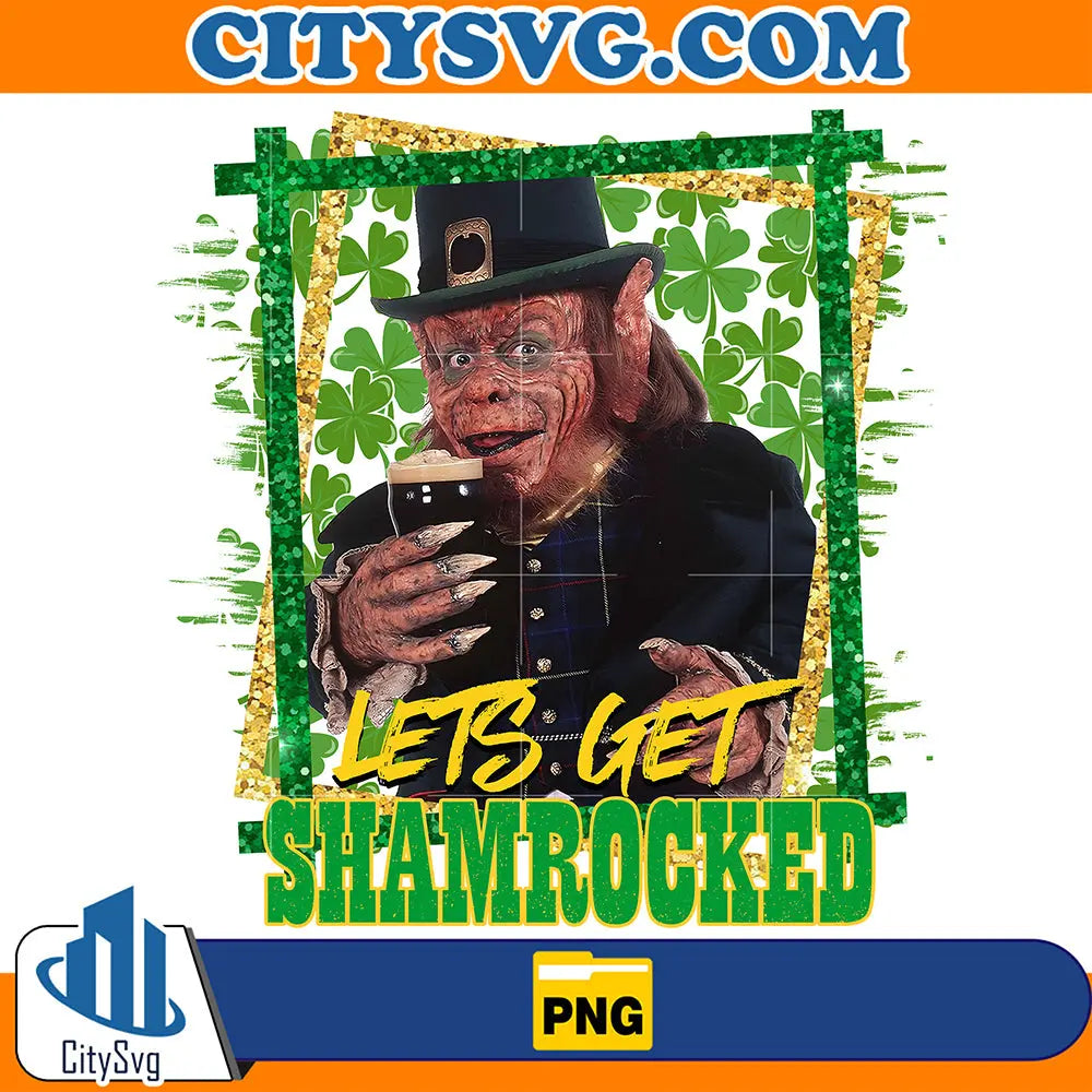 LeprechaunLetsGetShamrockedPng