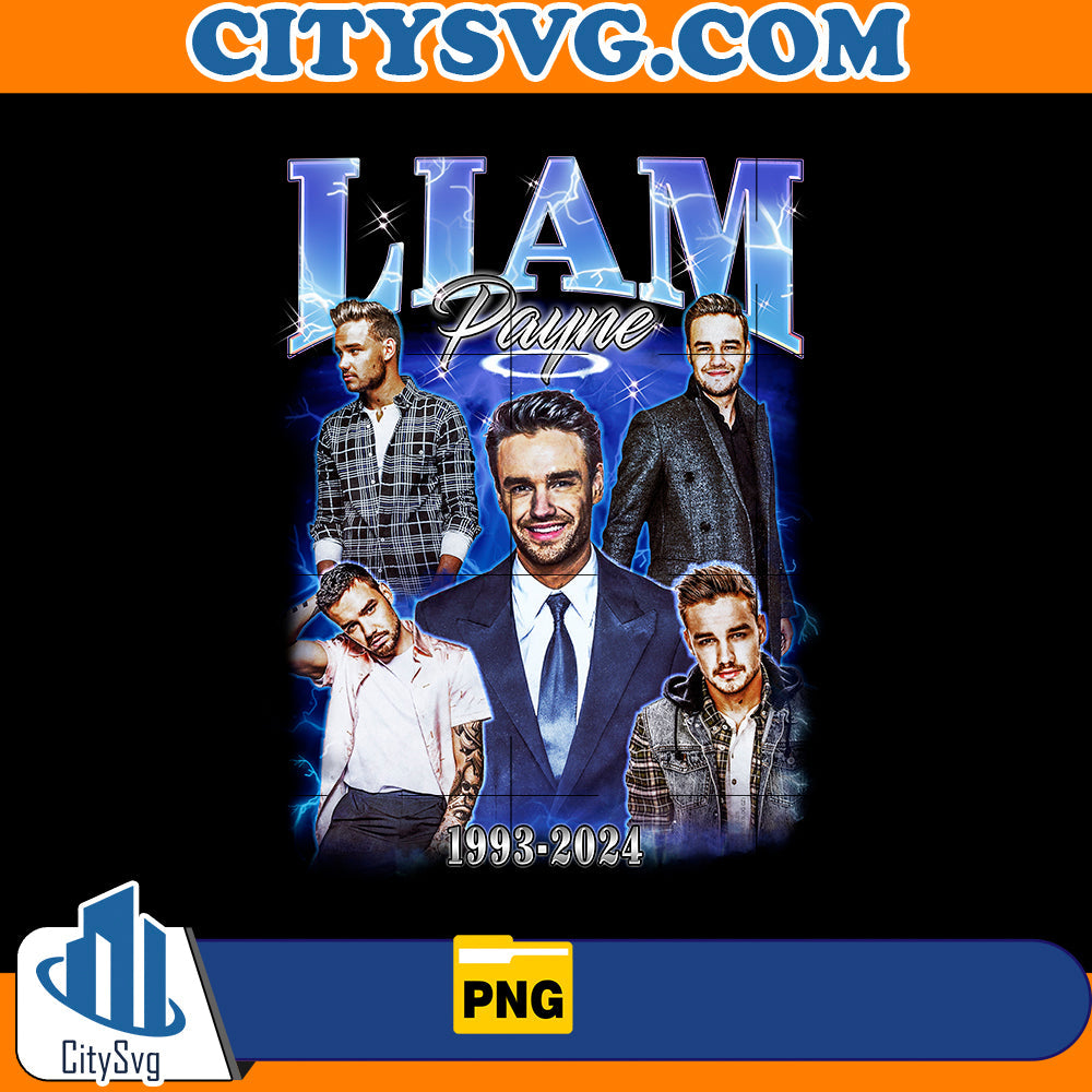 Liam Payne 1993-2024 Png CitySvg