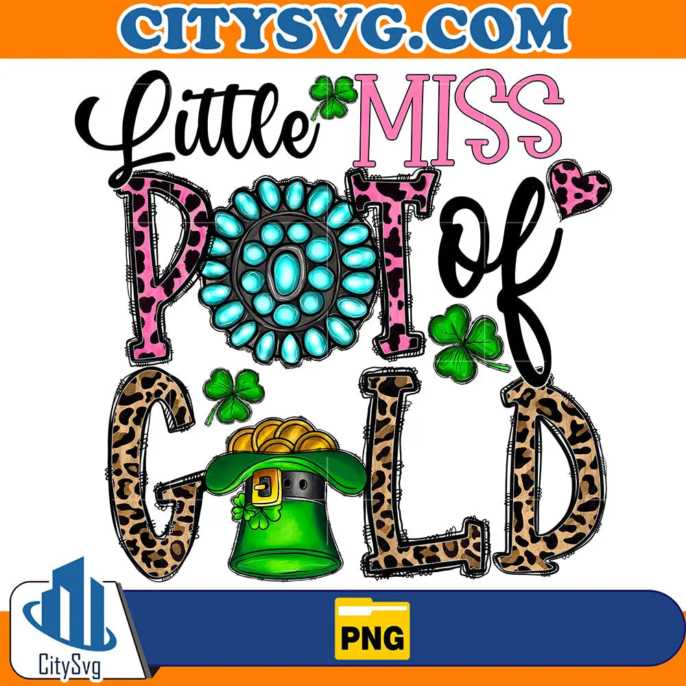 LittleMissPotOfGoldStPatricksDaySublimationPng