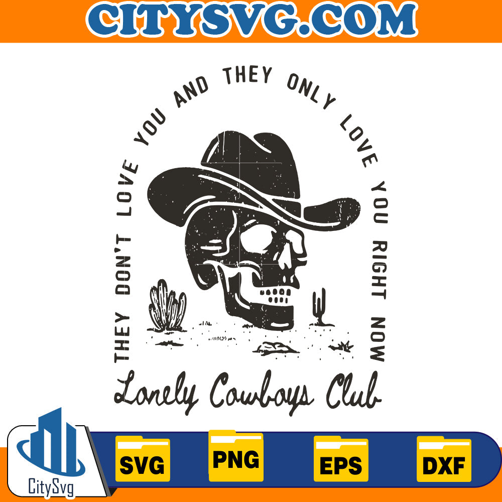 Lonely Cowboys Club Svg CitySvg