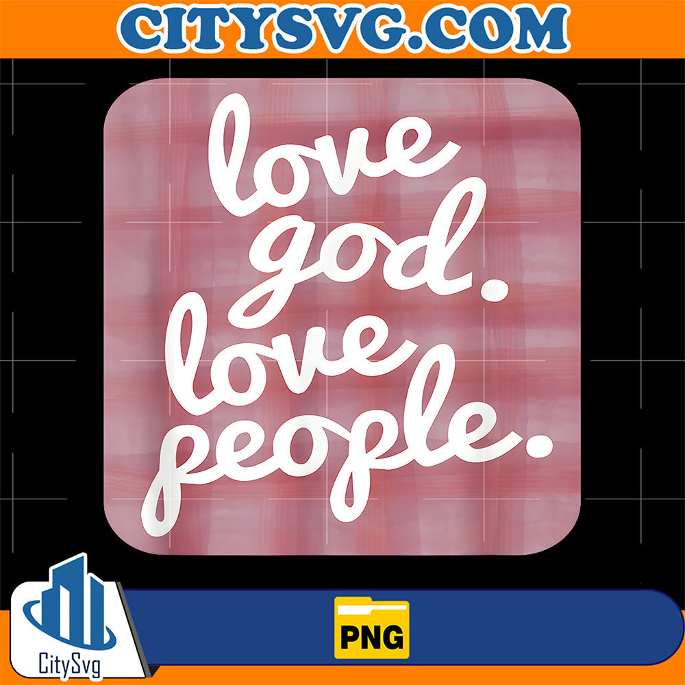 Love-God-Love-People-Pink-Plaid-Png