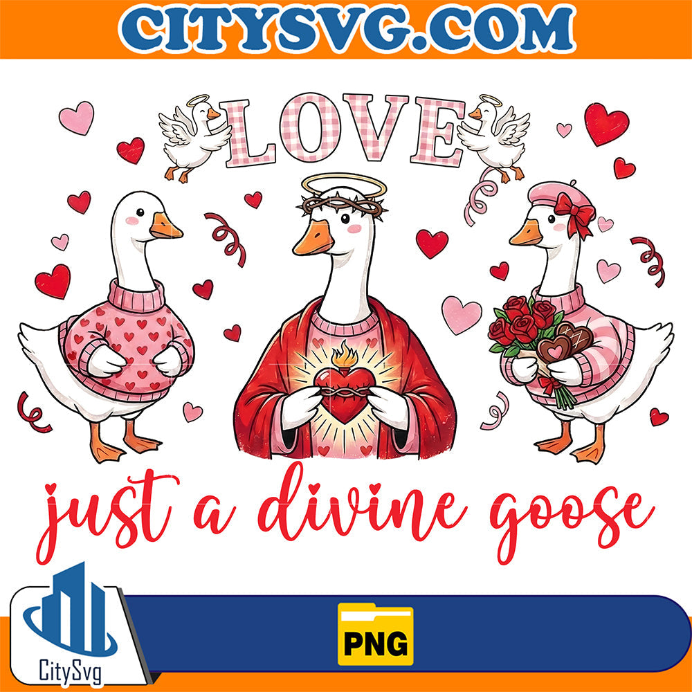 Love-Just-A-Divine-Goose-Valentine-Png