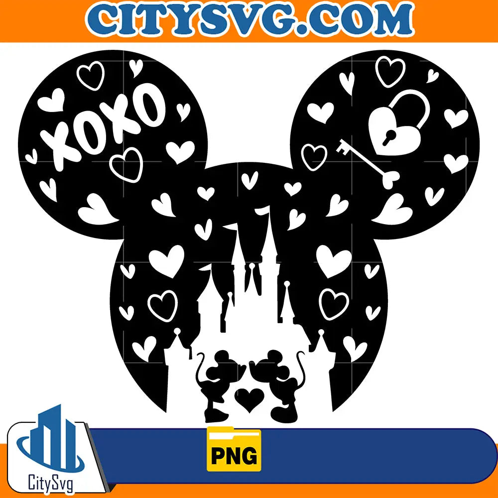 LoveHeartMickeyValentinePng