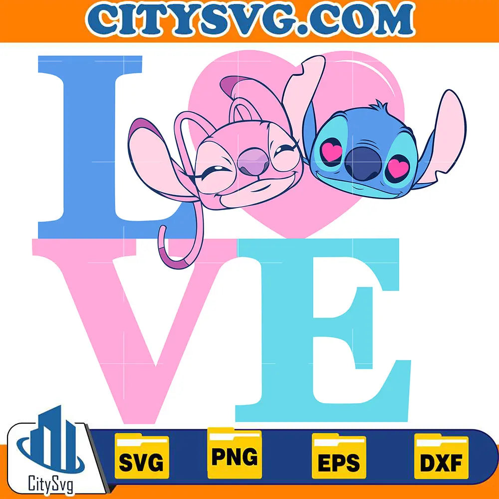 LoveStitchAndAngelValentineSvg