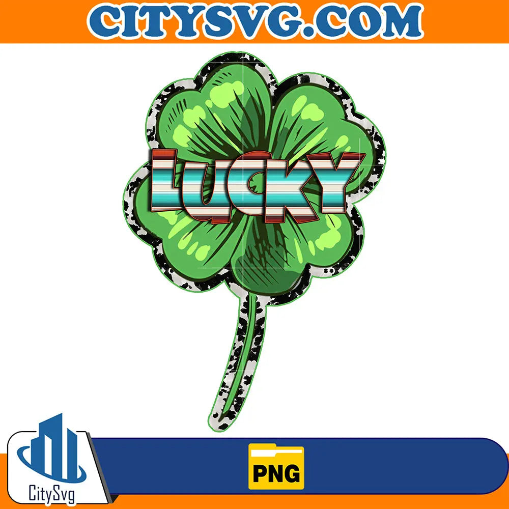 LuckyCowhideStPatricksDaySublimationPng