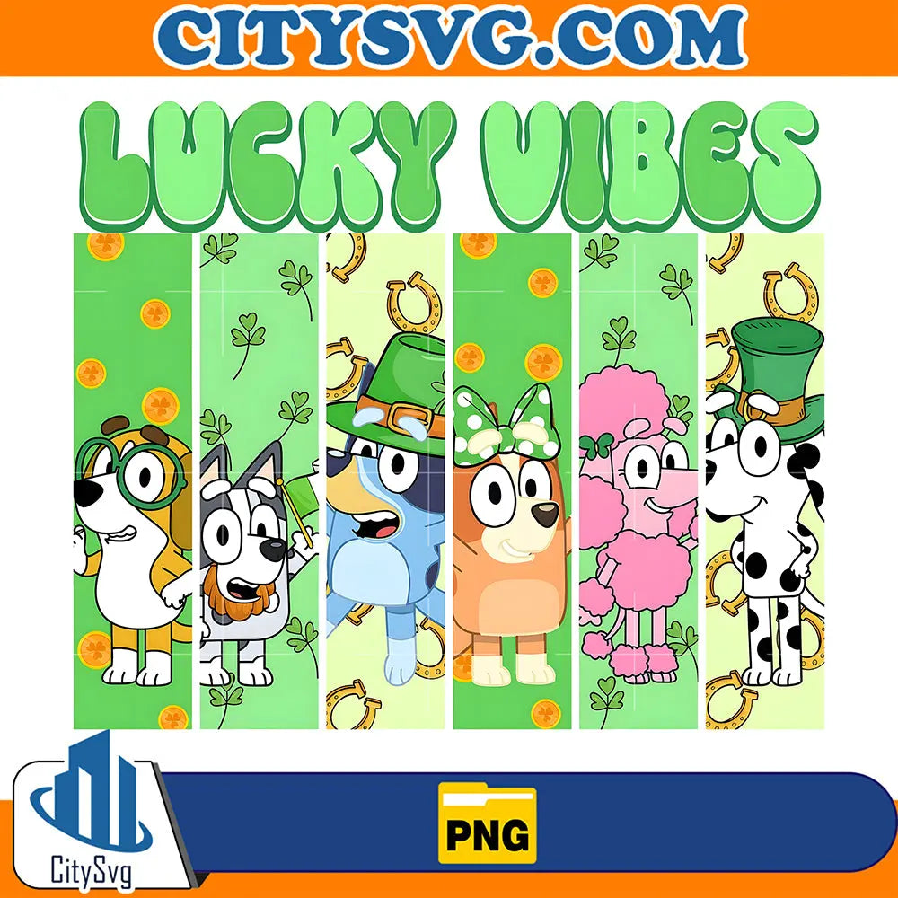 LuckyVibesStPatrick_sDayBlueyPng