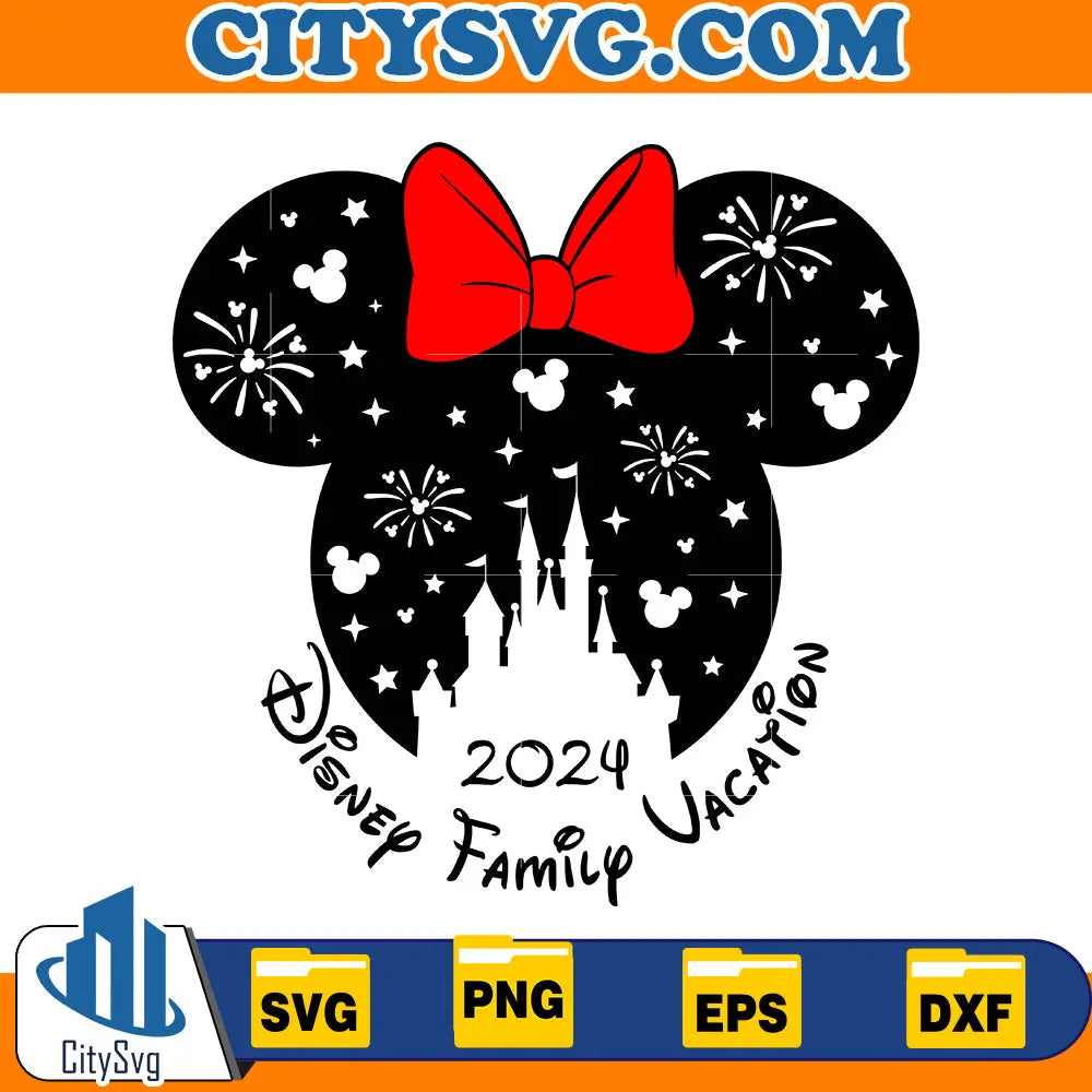 MINNIE Disney family vacation 2024 svg CitySvg