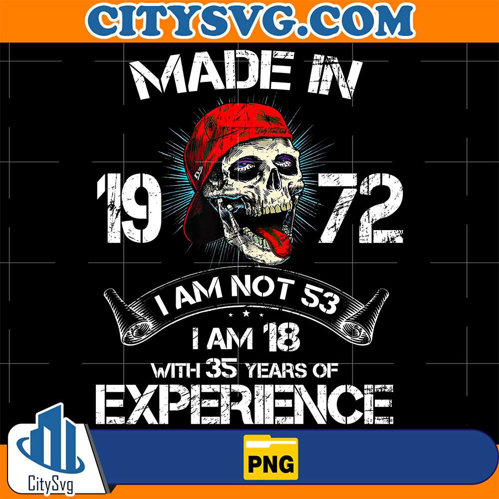 Made-In-1972-I-Am-Not-53-I-Am-18-With-35-Years-Of-Experience-Png