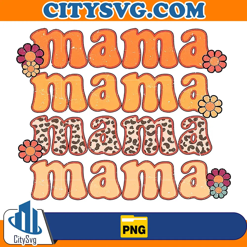 MamaRetroFlowerPng