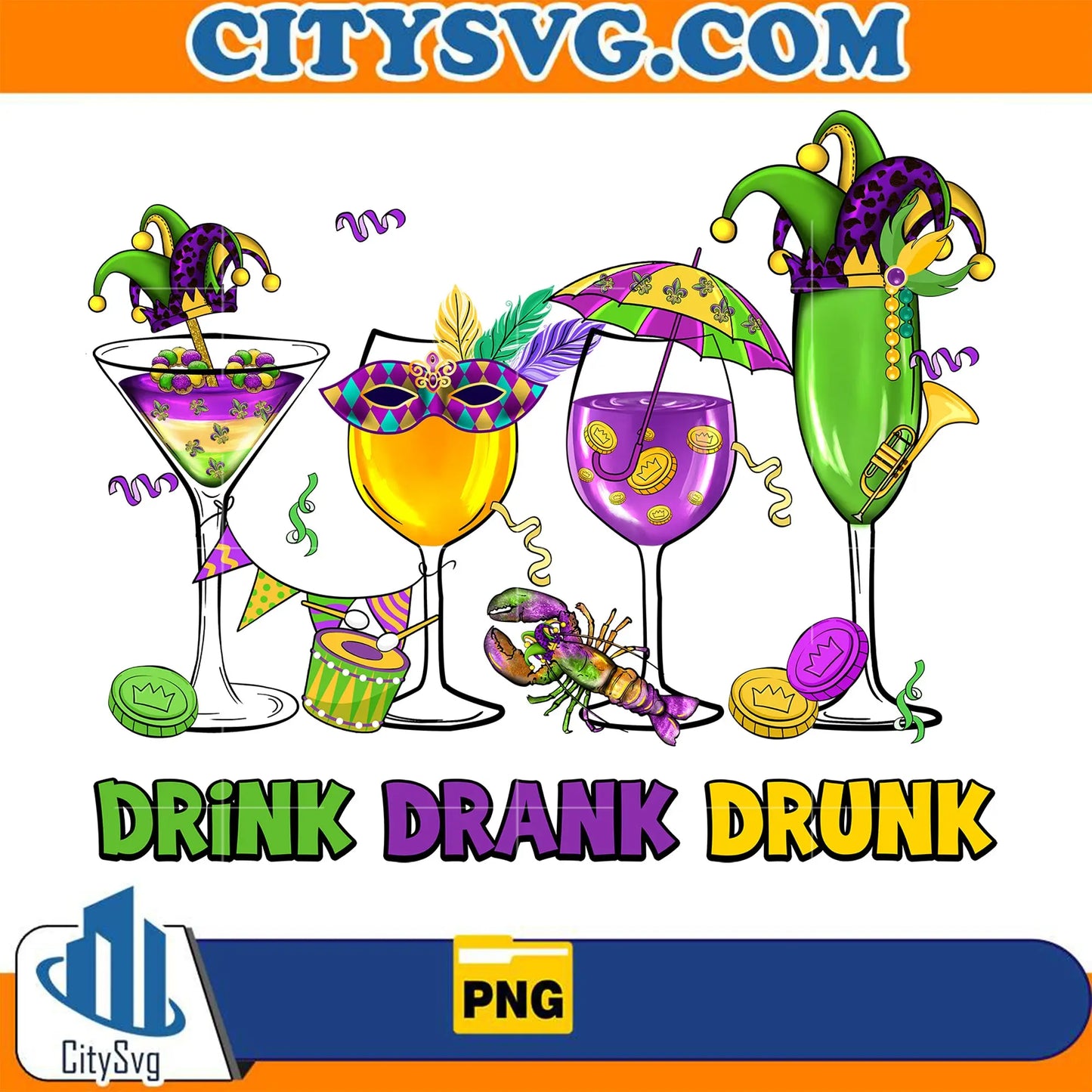 MardiGrasDrinkDrankDrunkPng