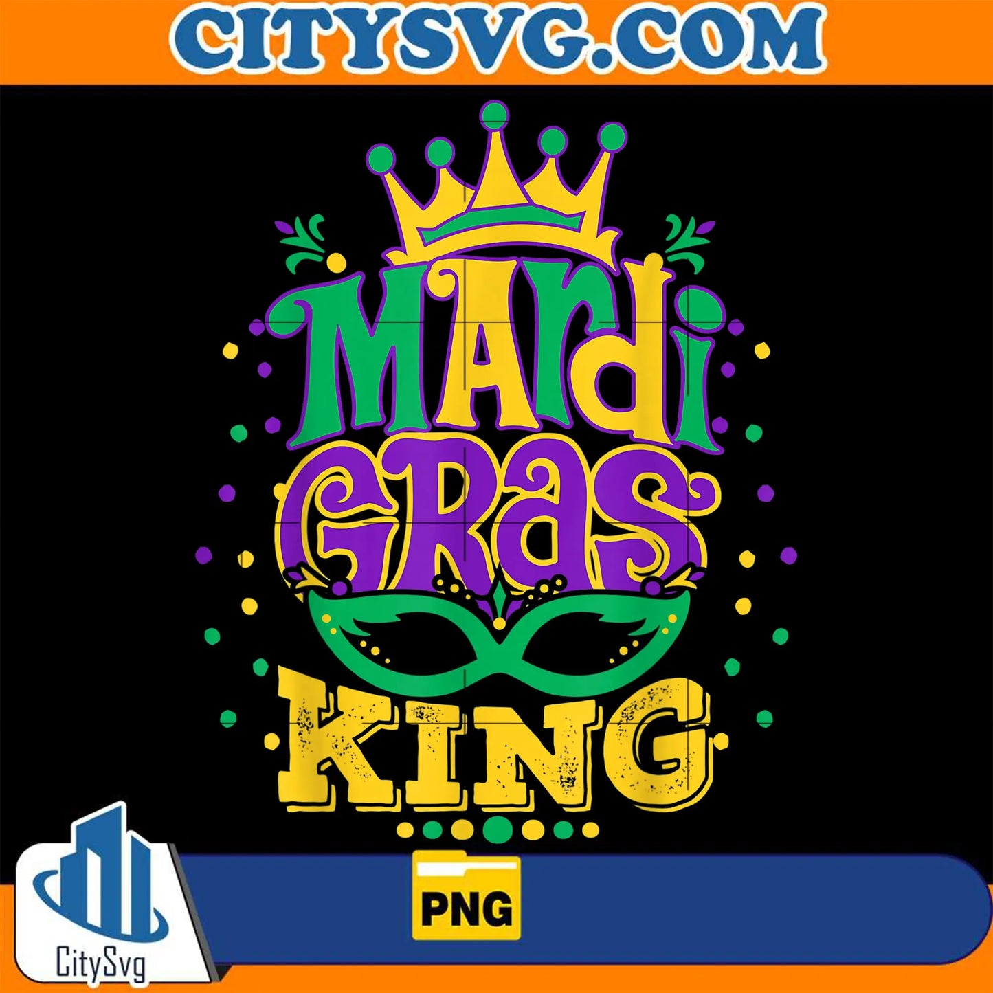 MardiGrasKingWithCrownLouisianaCarnivalPng