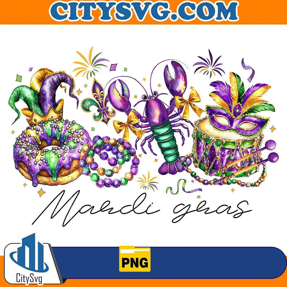 MardiGrasVibesSublimationPng