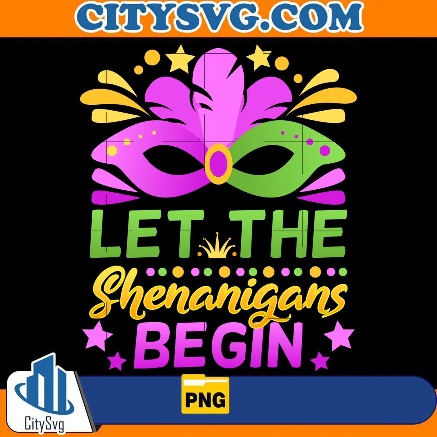 MaskMardiGrasLetTheShenanigansBeginPng