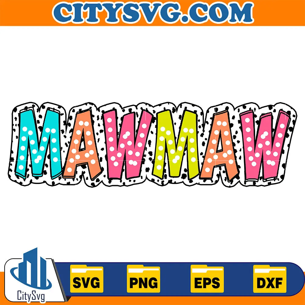 MawmawBrightDoodleDalmatianDotsSvg