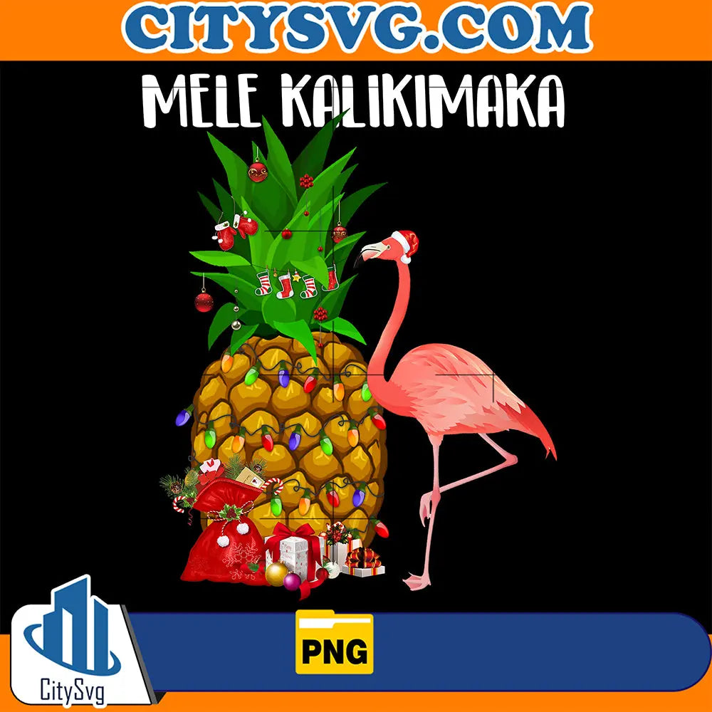 MeleKalikimakaFlamingoChristmasPng