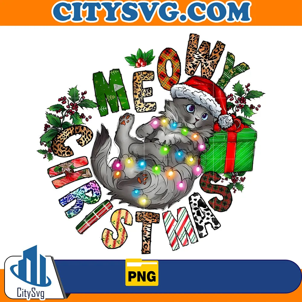 MeowyChristmasLightPng