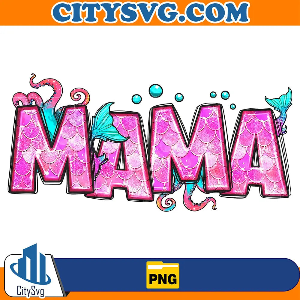 MermaidMamaSublimationPng