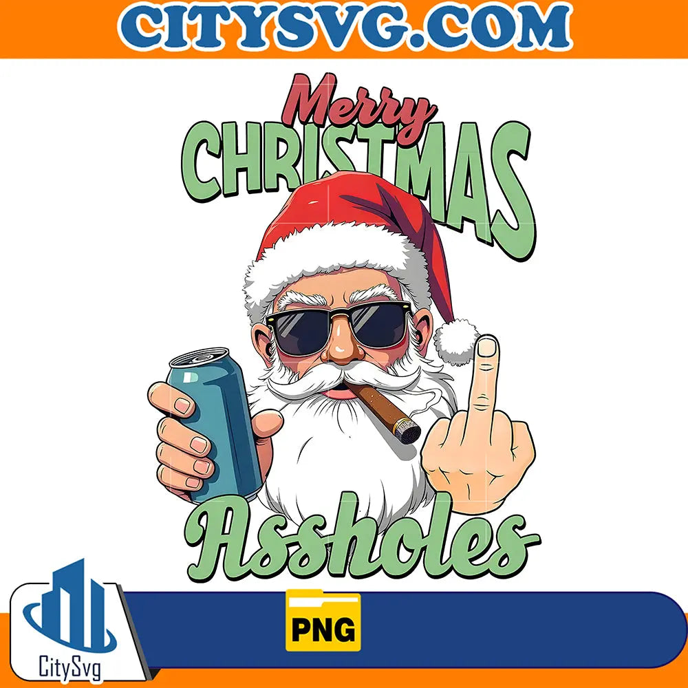 MerryChristmasAsholesSantaClausPng