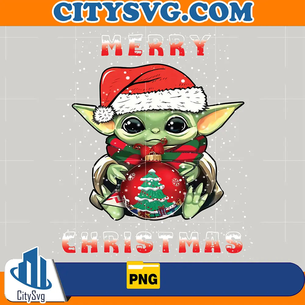 MerryChristmasBabyYodaPng2