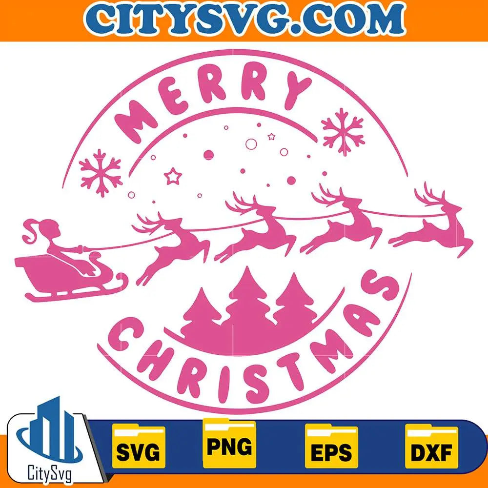 MerryChristmasBarbieSvg