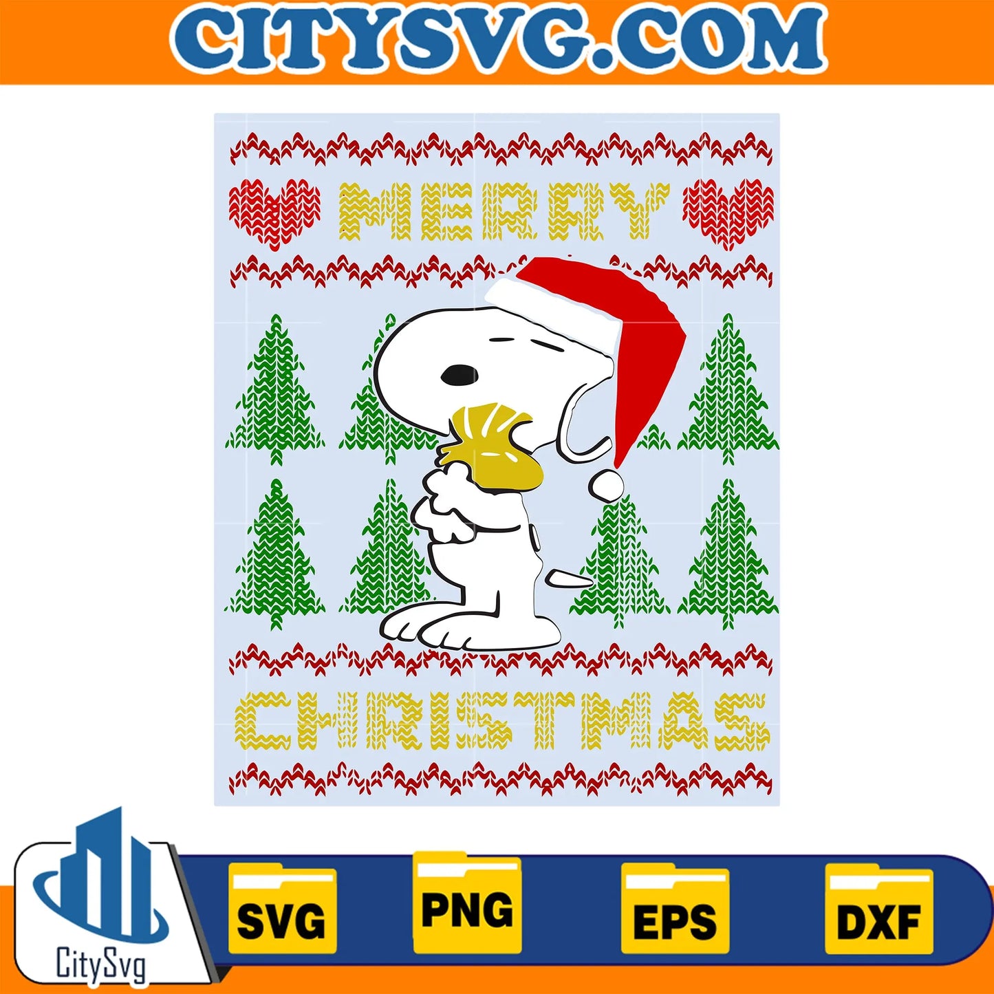 MerryChristmasSnoopySignSvg