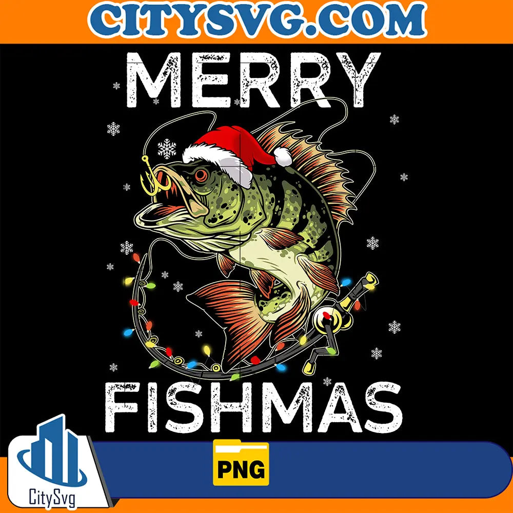 MerryFishmasLightChristmasPng