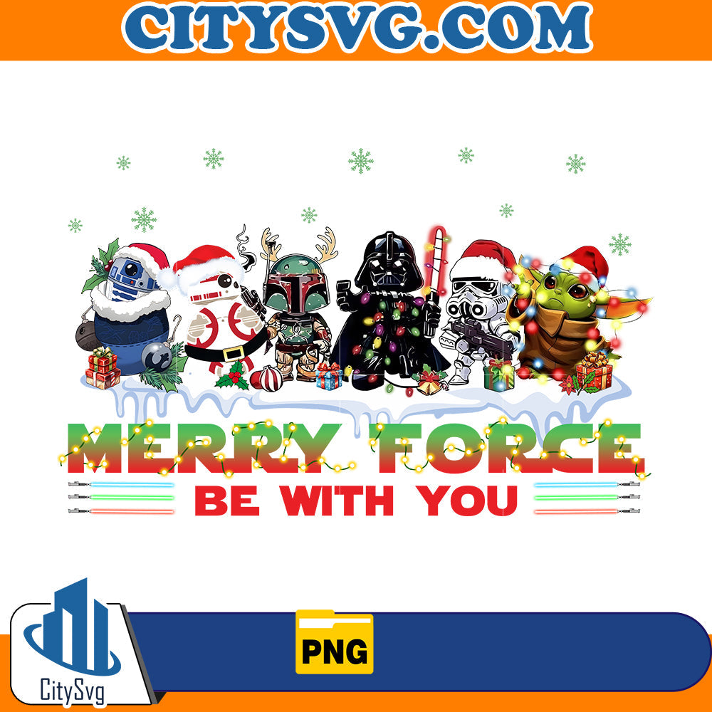 Merry Force Be With you Png CitySvg