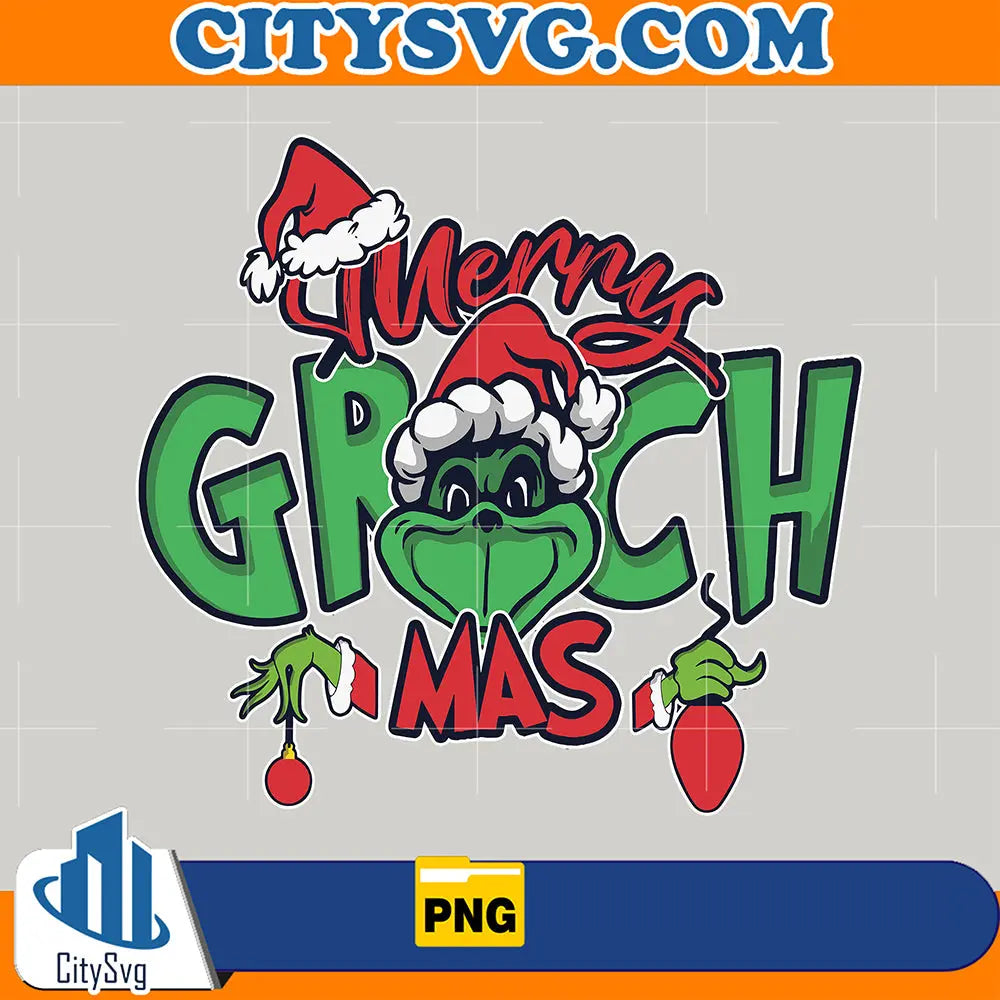 MerryGrinchmas2024FunnyChristmasFamilyPng
