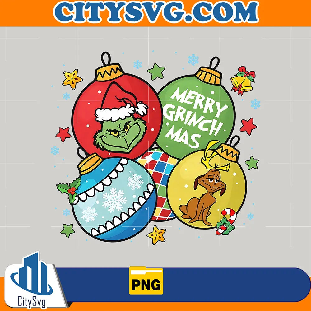 MerryGrinchmasXmasBallPng