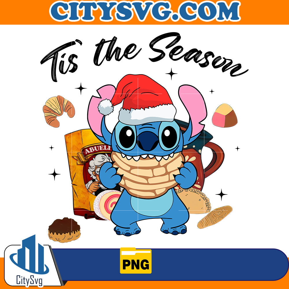 Stitch Mexican Christmas Tis the Season Png CitySvg