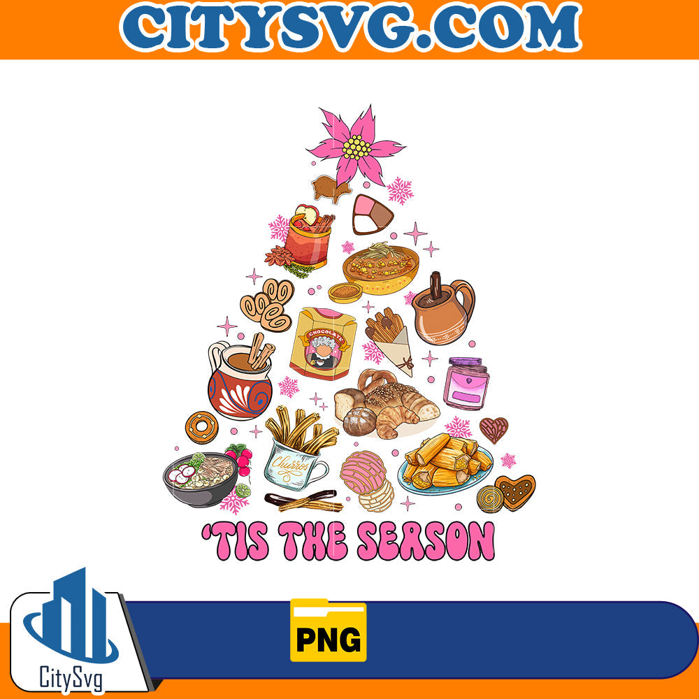 Mexican Christmas Tis the Season Png CitySvg