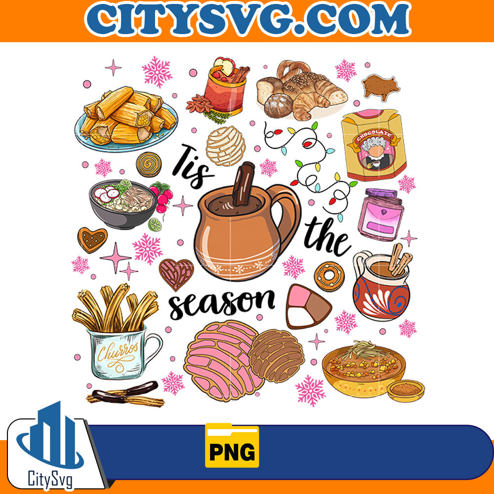 Mexican Christmas Tis the Season Png CitySvg