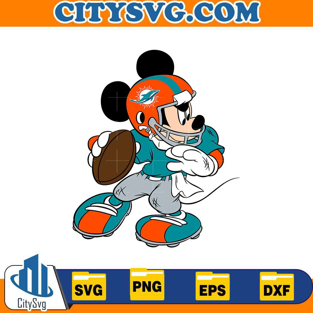 Miami-Dolphins-Mickey-Svg