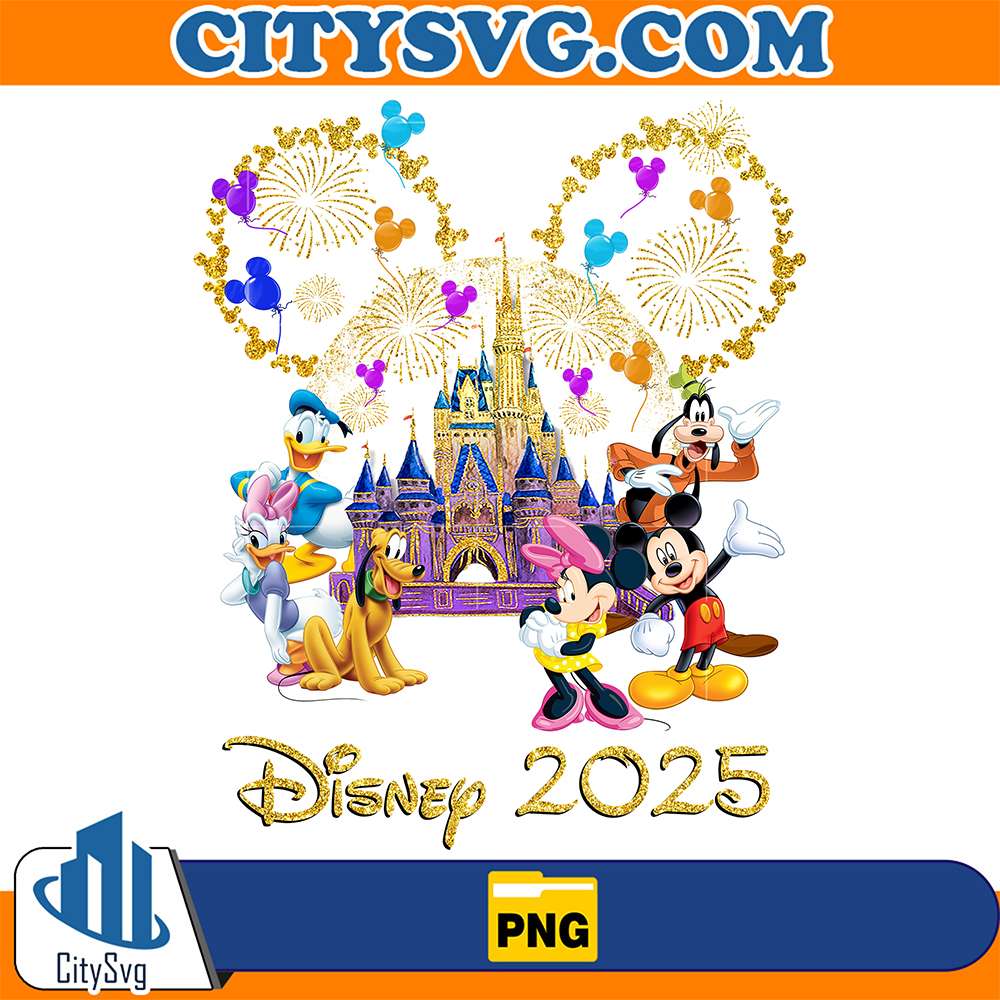 Mickey-And-Friends-Golden-Castle-Disney-2025-Png