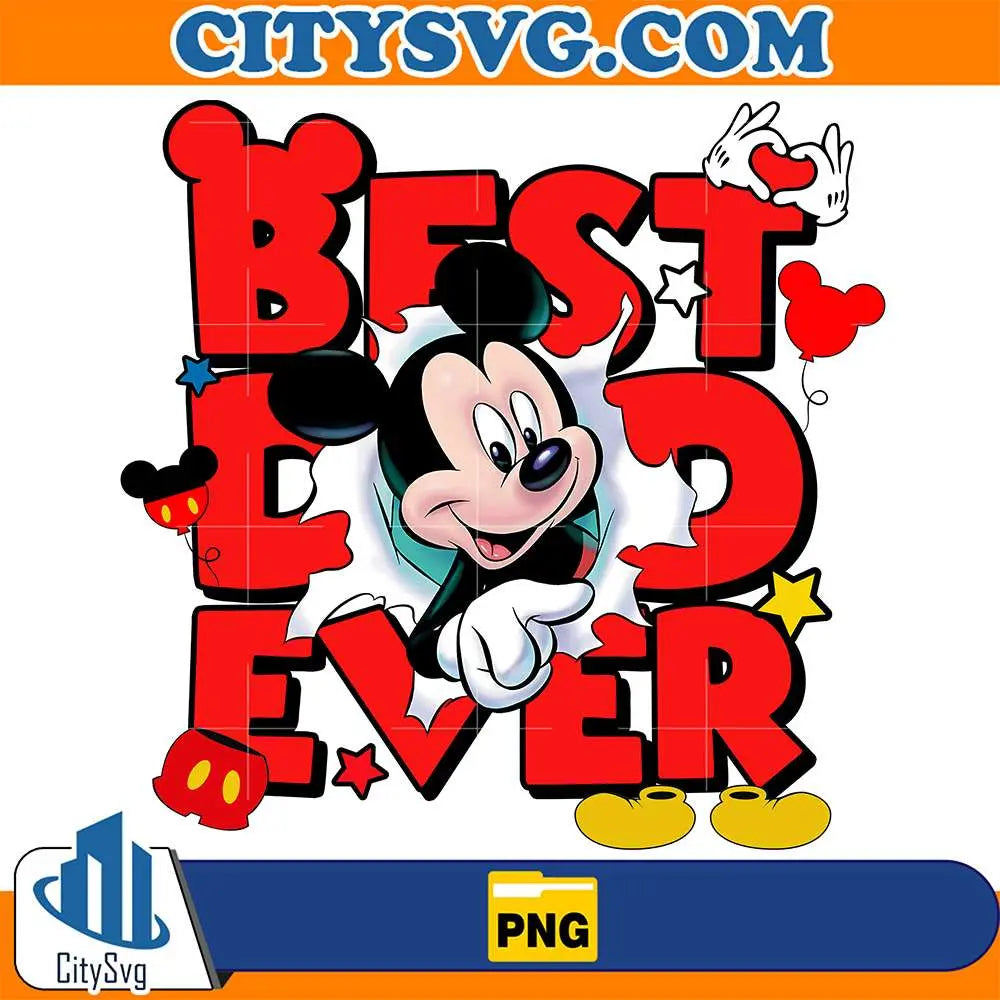 Mickey-Best-Dad-Ever-Png