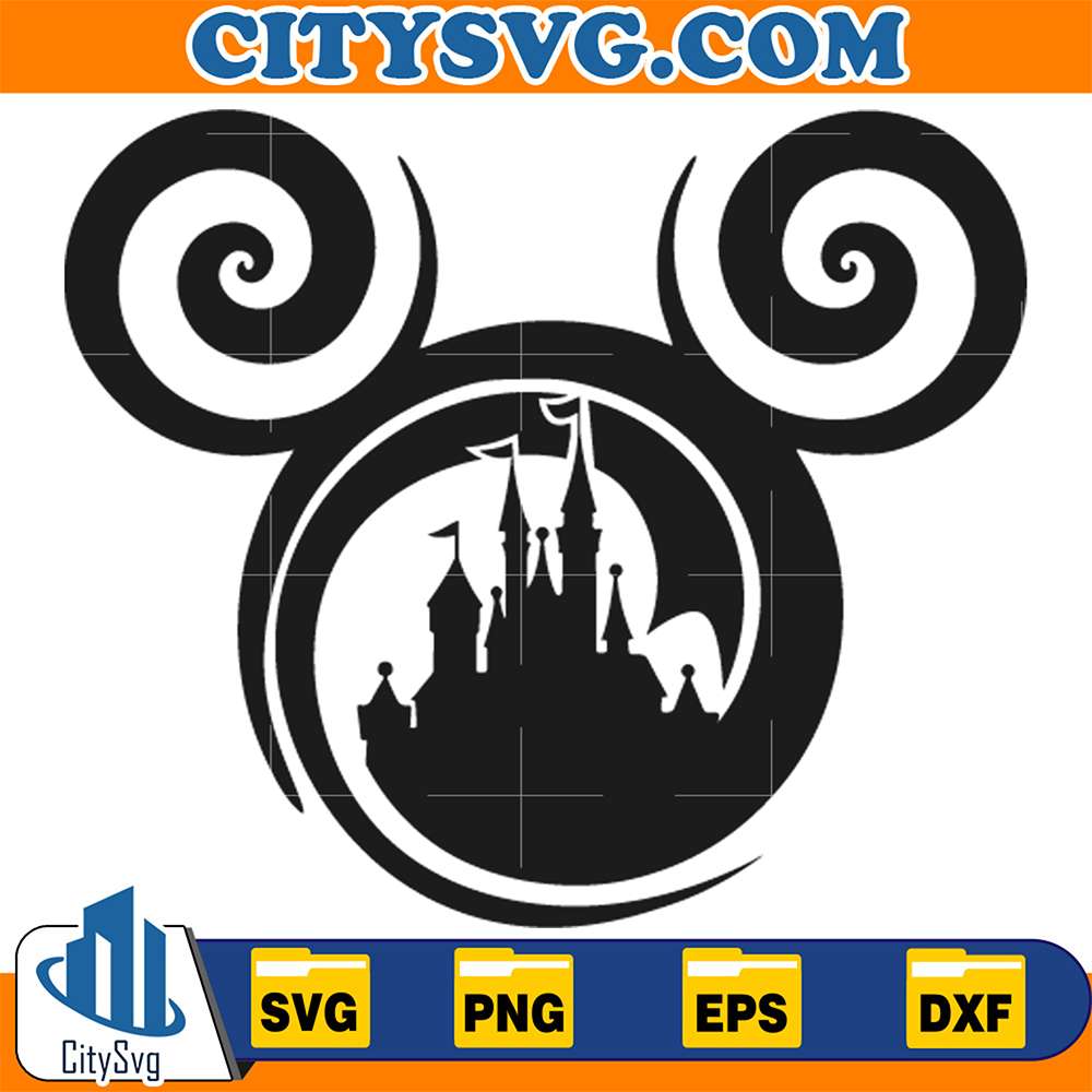 Mickey-Castle-Head-Svg