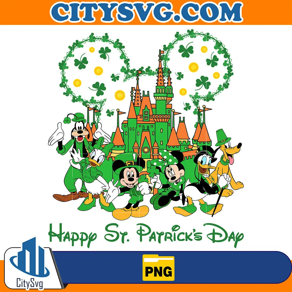 MickeyAndFriendsHappyStPatrick_sDayPng
