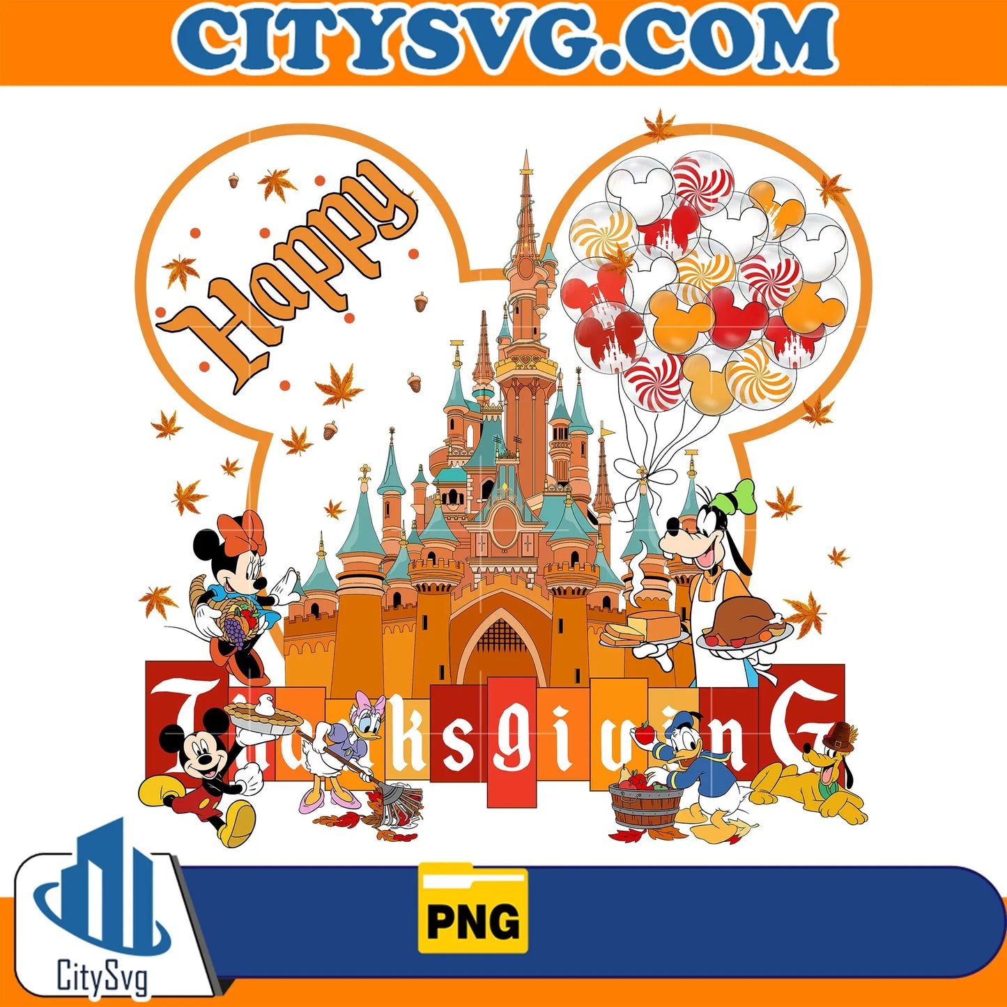 MickeyAndFriendsHappyThanksgivingPng