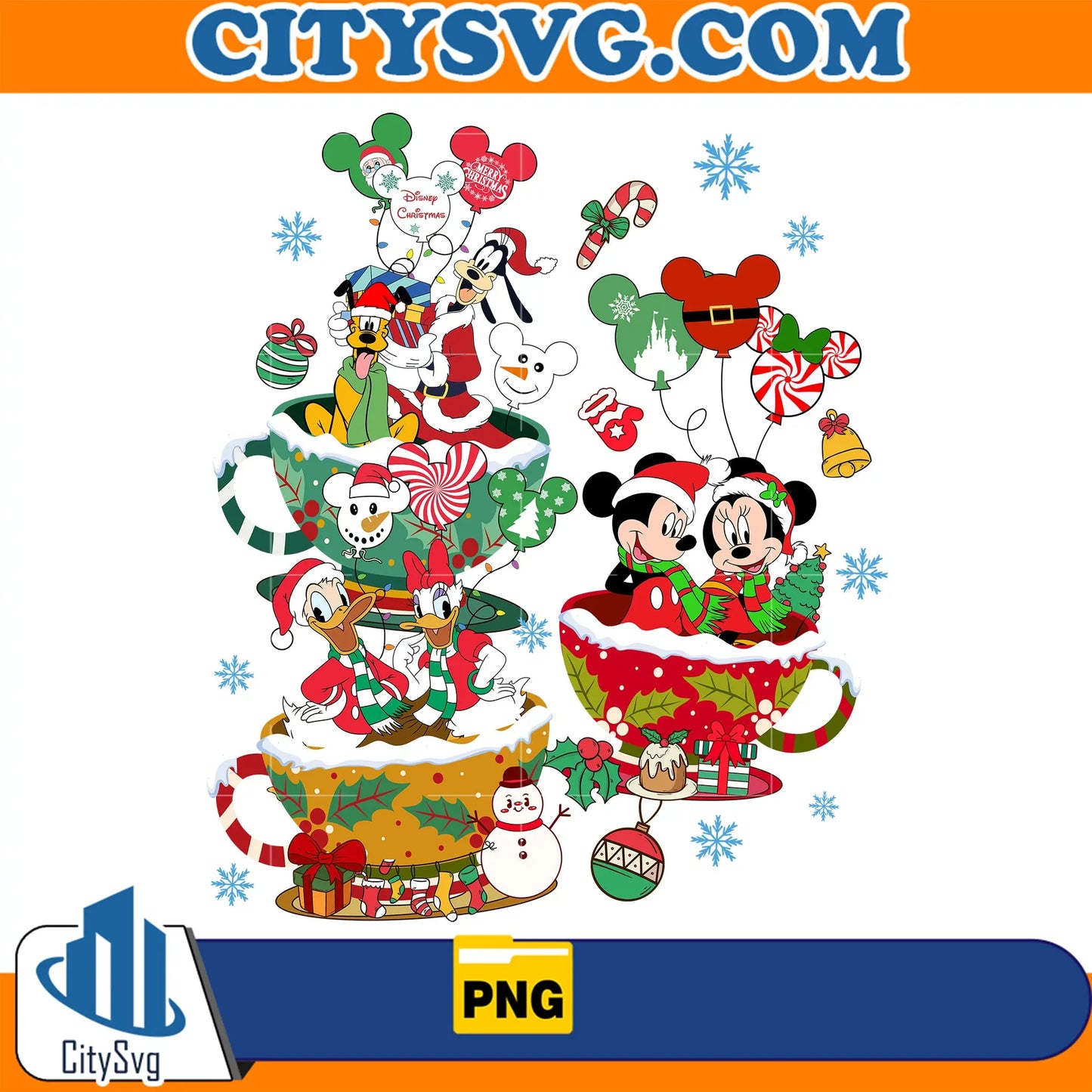 MickeyAndFriendsMerryXmasChristmasPng