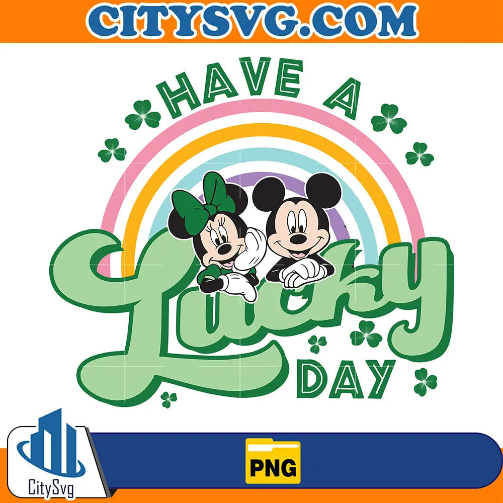 MickeyAndMinnieHaveALuckyDayStPatrick_sDayPng