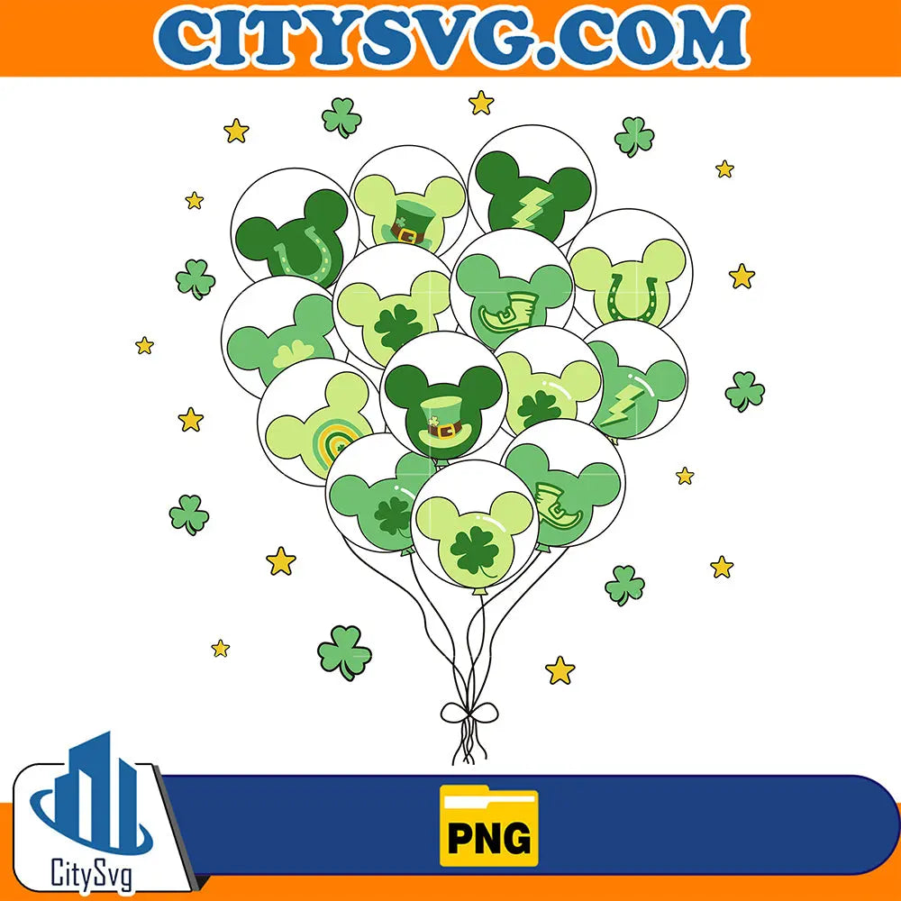 MickeyBalloonStPatricksDayPng