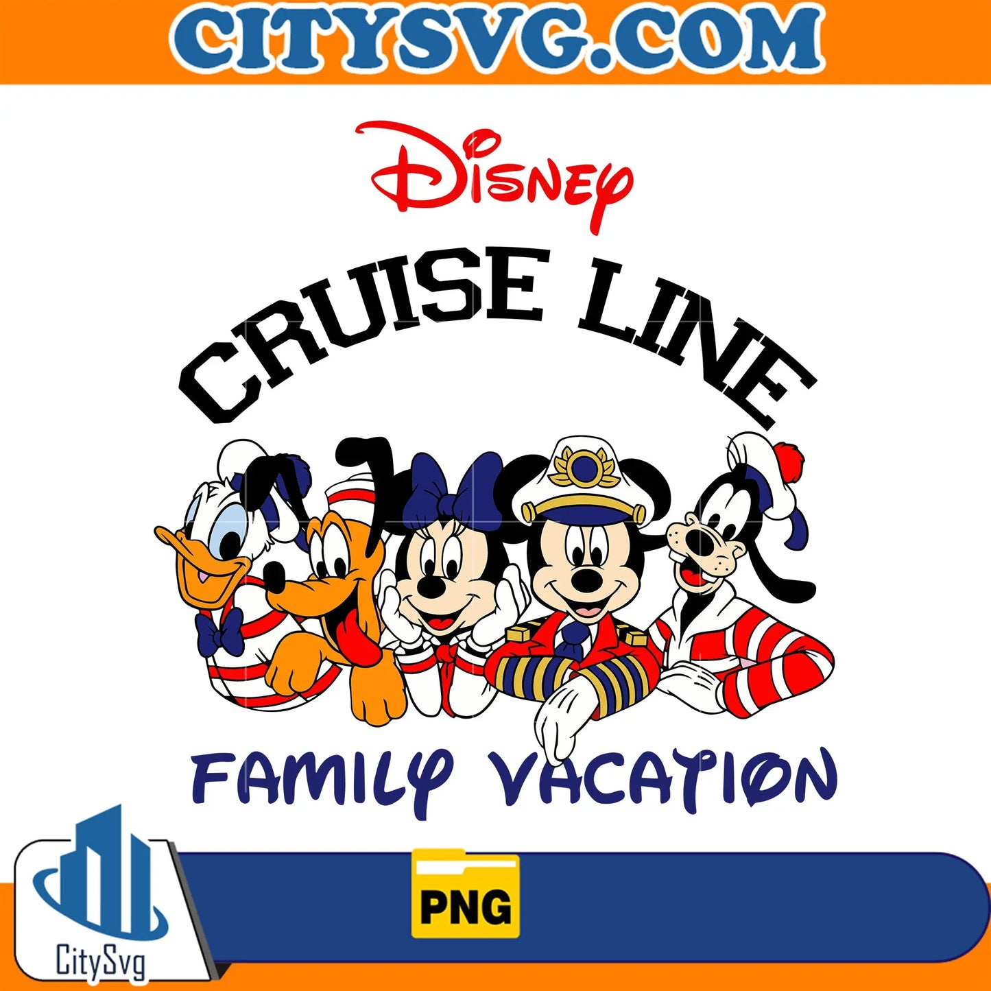MickeyFriendsDisneyCruiseLineFamilyVacationPng